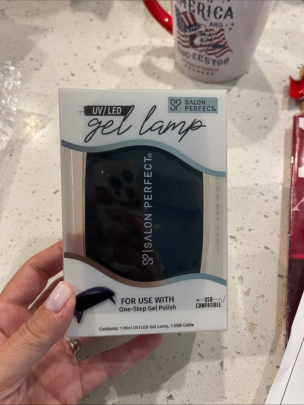 Salon Perfect Black UV/LED Gel Lamp - Compact USB Compatible